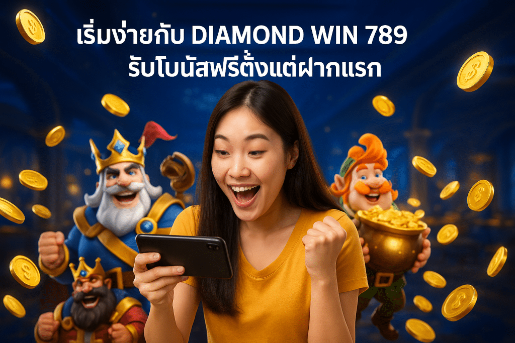 เริ่มง่ายกับ DIAMOND WIN 789 รับโบนัสฟรีตั้งแต่ฝากแรก