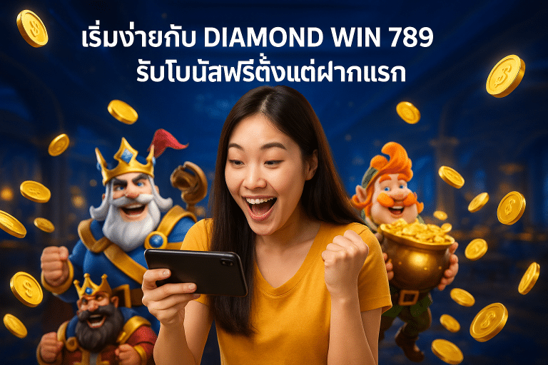 เริ่มง่ายกับ DIAMOND WIN 789 รับโบนัสฟรีตั้งแต่ฝากแรก