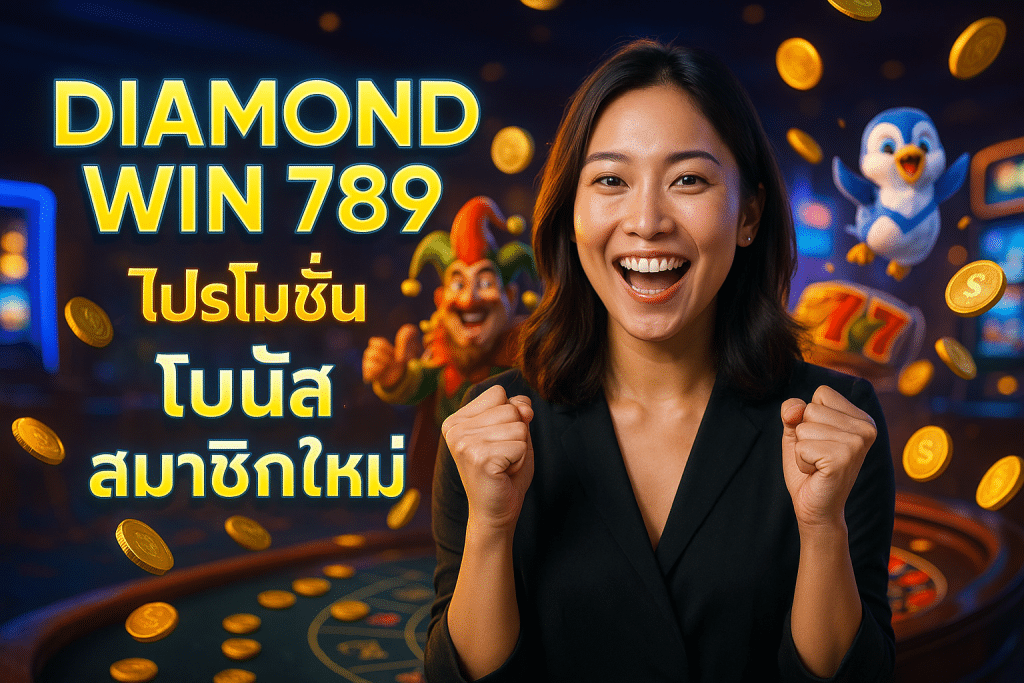 โปรโมชั่น DIAMOND WIN 789 โบนัสสมาชิกใหม่